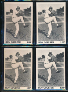 lot (4) 1975 TCMA Appleton Foxes Roy Coulter cool card swsw6