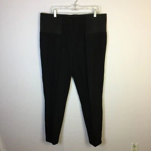 Lafayette 148 New York Pull On Pants Trousers XXL 2XL Women Black Knit MSRP $448 - Picture 1 of 17