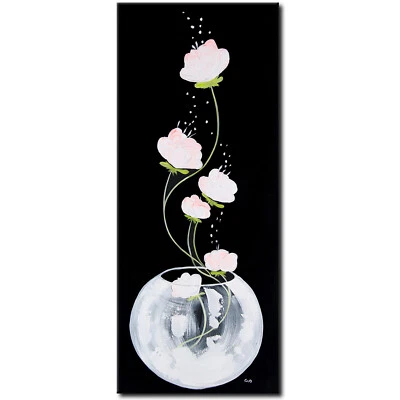 NOVAARTE Acryl Bild Gemälde Blumenstrauß Abstrakte Malerei Kunst Modern ORIGINAL - Bild 1 von 4