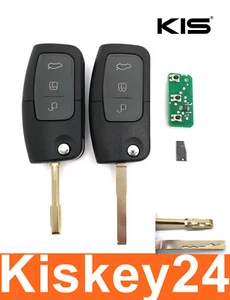 Auto Klappschlüssel + Fernbedienung Platine + Transponder + Fräsen für FORD   - Bild 1 von 8