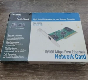 D-Link Fast Ethernet Network Card 10/100 Mbps DFE-538TX+ Desktop PC 25-3181 - Picture 1 of 12