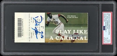 David Freese MLB Debut Signed Full Ticket PSA 10 Gem Mint April 6, 2009 - Image 1 of 2