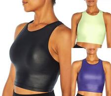 Marika Ari Sports Bra Yoga Top Non-Wired Removable Padding Shiny Wetlook Gym Top