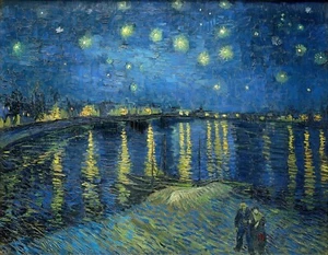 11943.Poster decoration.Home Wall.Room art.Van Gogh painting.Starry Night Rhone - Picture 1 of 1