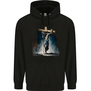 Jesus Christ Carrying His Cross Childrens Kids Hoodie - Picture 1 of 3