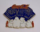 Coca-Cola 4 juillet feu d'artifice ours polaire édition limitée LE 1000 1997 broche (118)