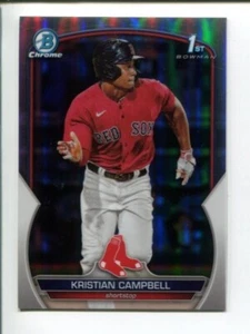 Kristian Campbell 2023 Bowman Draft - Chrome - Refractor #BDC-125 ⚾ 1st - Picture 1 of 3