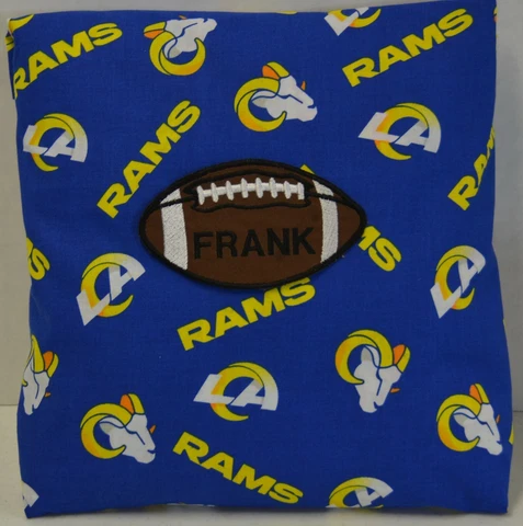 Los Angeles Rams Personalized Football Pillow Cover