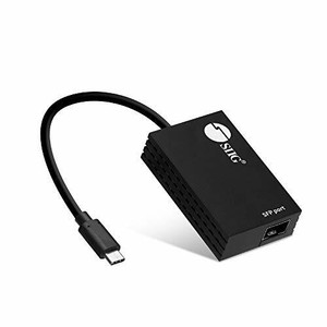 SIIG USB-C to SFP Fiber Optic Gigabit Ethernet Adapter - Open SFP 1000BASE-SX/LX
