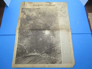 NY American Newspaper Gravure Section 3. März 1918 WWI Five Armored Tanks NP5 - Bild 1 von 2