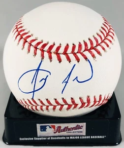 ANTHONY ALFORD SIGNED RAWLINGS ROMLB MLB BASEBALL TORONTO BLUE JAYS AUTO +COA - Picture 1 of 3