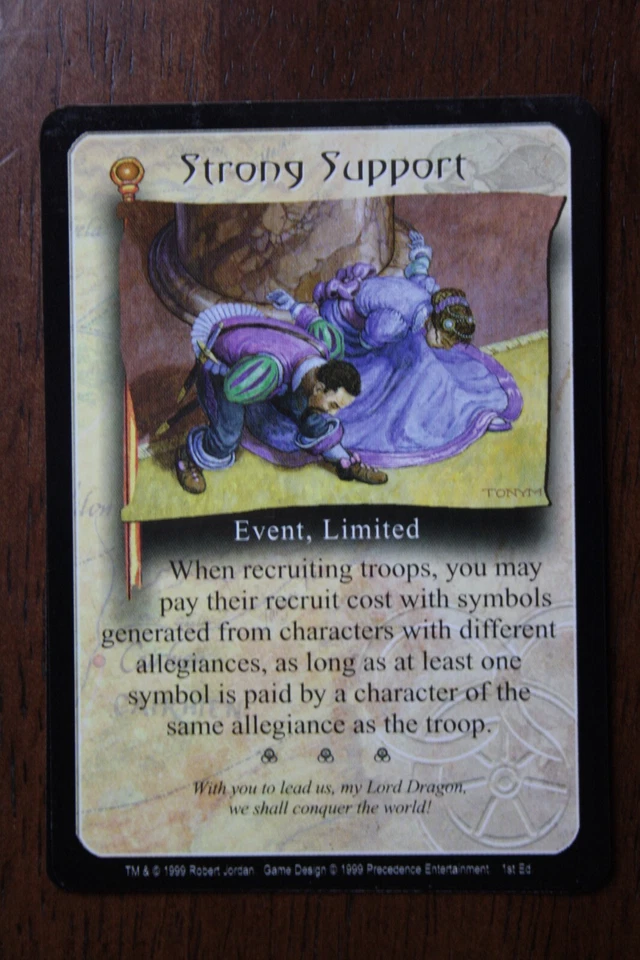 The Wheel of Time CCG-"Strong Support" - Image 1 of 1