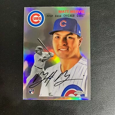 2023 Topps Chrome Platinum Matt Mervis Refractor RC Chicago Cubs - Image 1 of 2
