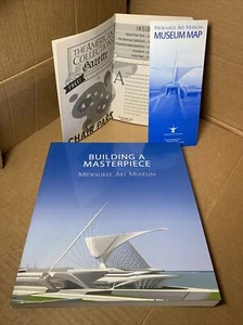 2001 First Edition Softback BUILDING A MASTERPIECE MILWAUKEE ART MUSEUM + MAP - Imagen 1 de 12