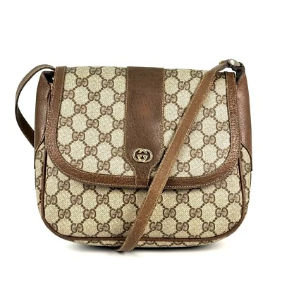 Vintage Gucci   Shoulder Bag Crossbody GG Supreme Brown - Image 1 of 4