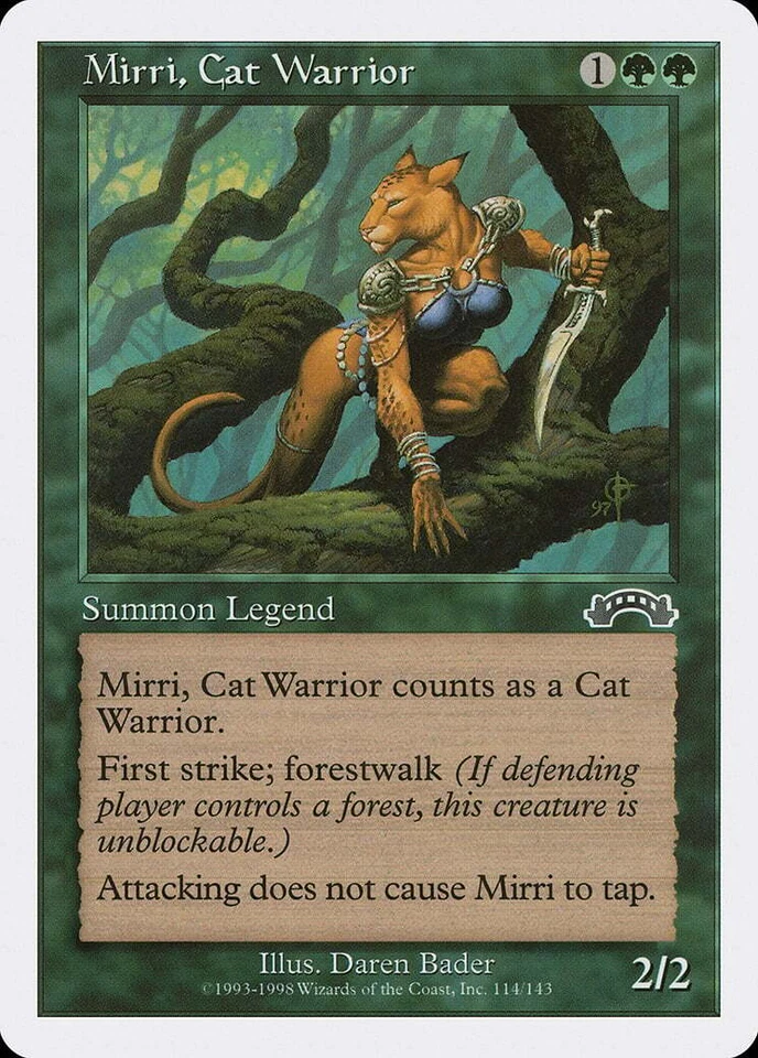 Mirri, Cat Warrior Anthologies PLD Green Special MAGIC MTG CARD ABUGames - Image 1 of 1