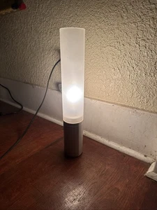 Pablo Designs - 12" Elise Table/Desk Lamp 8" Frosted White Shade 4" Silver Base - Picture 1 of 8
