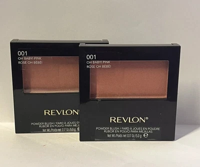 Revlon Powder Blush W/Brush, 001 Oh Baby! Pink, 0.17 oz (Pack of 2) - Image 1 of 3
