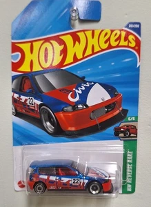 2025 Hot Wheels Honda Civic Custom Red #201/250 HW Reverse Rake K Case - Picture 1 of 6