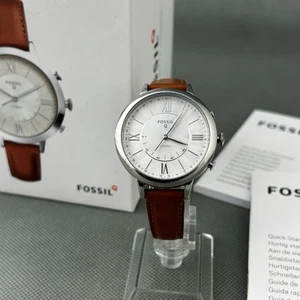 Fossil Damen Hybrid Smartwatch FTW5012 Q Jacqueline Braun Leder Neue Batterie - Bild 1 von 24