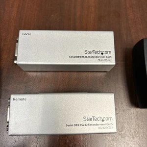 StarTech Serial DB9 RS232 Extender sur Cat 5 - Jusqu'à 3300 pieds (1000 mètres) - Photo 1/5