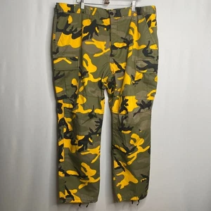 ROTHCO D.D.U. Rothco Stinger Yellow Camo BDU Pants Mens X-Large - Picture 1 of 15