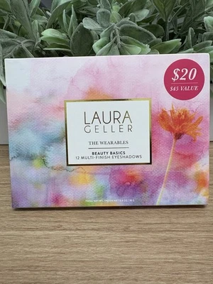 LAURA GELLER THE WEARABLES -BEAUTY BASICS-12 MULTI-FINISH EYESHADOW PALETTE-NIB - Image 1 of 2