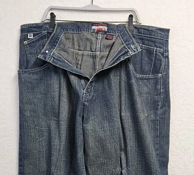 Vtg Evolution In Design Baggy Skater Y2k 44x32 Jeans Wide-leg Hop Grunge - Image 1 of 4