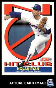 1992 Score #425 NOLAN RYAN Texas Rangers HOF NM - Bild 1 von 4