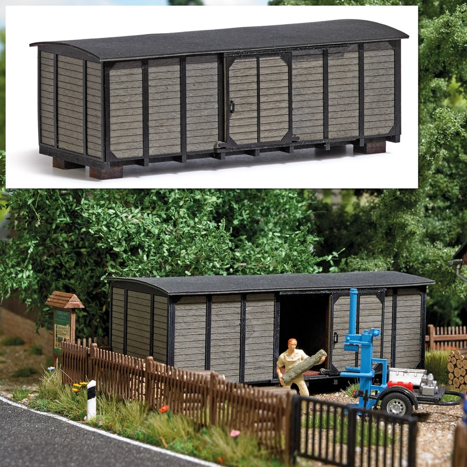 Busch 1986 HO Wooden Shed Building Kit - Image 1 of 1