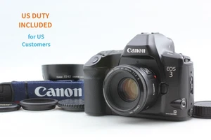 [Neuwertig mit Haubenriemen] Canon EOS 3 Filmkamera EF 50mm f/1.8 II Objektiv aus Japan - Bild 1 von 14