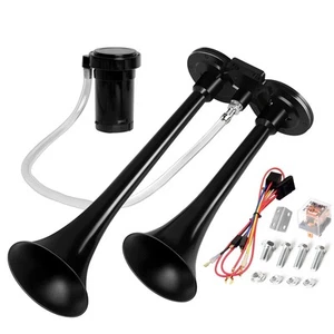 CARFKA Bocina de Aire para Camión Barcos Coche, 150DB Kit de Bocinas de Tren Súper Fuertes con 12... - Imagen 1 de 8