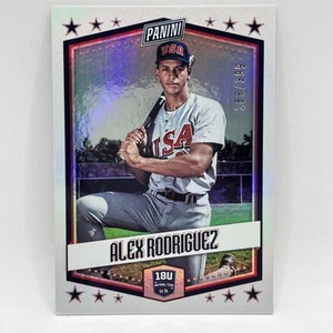 2018 Panini Father's Day #USA7 Alex Rodriguez USA SN Baseball Card Chrome Sku326 - Picture 1 of 2