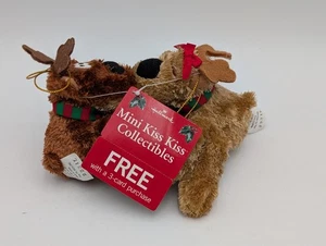 Hallmark Rodney Reindeer Plush Magnetic Mini Kiss Stuffed Animal Toy - Picture 1 of 8