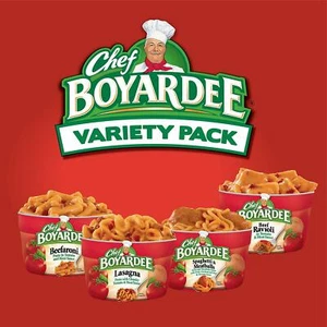 Chef Boyardee Variety Pack (7.5 oz, 12 pk) - Beef Ravioli, Spaghetti, Lasagna... - Picture 1 of 6