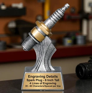 Zündkerzenpokal - Mechanikerpreis mit individueller Gravur (6,0) - Bild 1 von 5