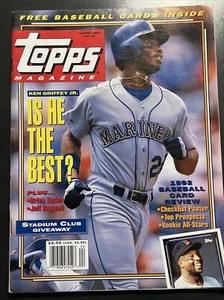 1992 Winter Topps Ken Griffey Jr Vintage Topps Magazine Cards And Poster - Picture 1 of 5