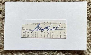 Gary Kroll signed cut - Mets Phillies debut 1964 - Picture 1 of 1