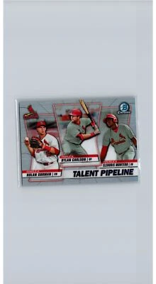 2020 Bowman #TP-STL Carlson / Montero /Gorman Chrome Talent Pipeline - Image 1 of 2