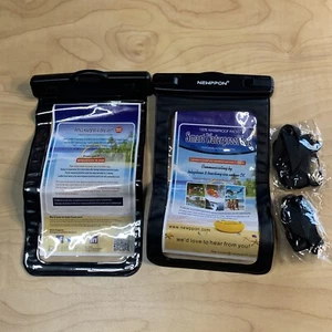Newppon Waterproof Cell Phone Pouch 2 Pack Universal Water Proof Dry Bag Case - Picture 1 of 7