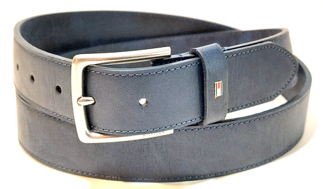 Tommy Hilfiger Reversible Leather Silver-Tone Loop Belt black/brown  (AM0AM03111) ab 40,80 €