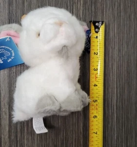 Russ Applause Goat White Gray Plush NWT Stuffed Farm Animal 6" Mini 49591 RARE  - Picture 1 of 9