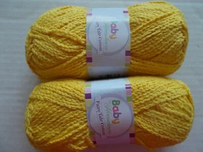 Hilo de algodón Baby Herrschners Fairy Tale, varita mágica, lote de 2 (120 yardas cada uno) Foto 1 de 2