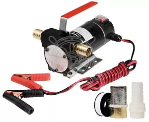 POMPA GASOLIO 12V / 24 V IMPERMEABILE PER TRAVASO DIESEL 50 LT / MIN PORTATILE - Foto 1 di 3