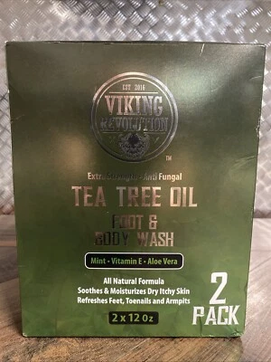2 Pack Antifungal Tea Tree Oil Body Wash Soap For Men Help Athlete Foot Strength - Image 1 of 2