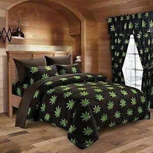 Pot Leaf Marijuana Leaf Print Full-Queen COMFORTER-FREE SHIP