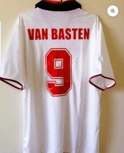 MAGLIA MILAN MARCO VAN BASTEN 88 89 CALCIO CAMISETA VINTAGE JERSEY RETRO AWAY - Foto 1 di 5