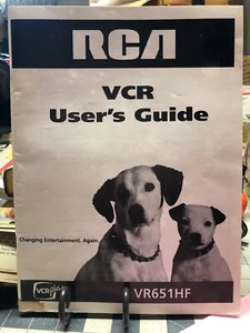 Vintage 2001 RCA~ VCR Manuale Manuale Istruzioni Libretto VR651HF - Foto 1 di 11