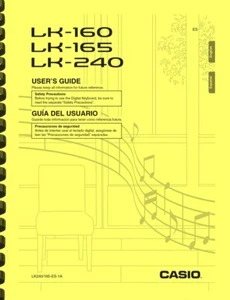 Casio LK160 LK-165 LK-240 Keyboard USER GUIDE OWNER'S MANUAL - Picture 1 of 3