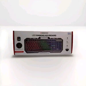 Monster 18" Metal LED Gaming Keyboard PC Or Mac Plug-n-play RBG Back Lit Comfort - Picture 1 of 4